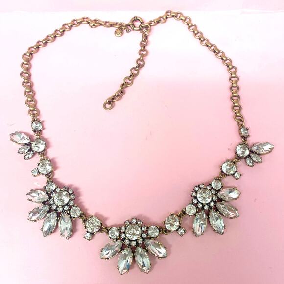 J Crew Statement Necklace with beautiful Rhinestones - Picture 4 of 5